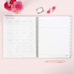 Blue Sky 2021-2020 Academic Year Weekly & Monthly Planner, 8.5" x 11", Frosted Flexible Cover, Wirebound, Roosevelt Pink (128692) - Image 4